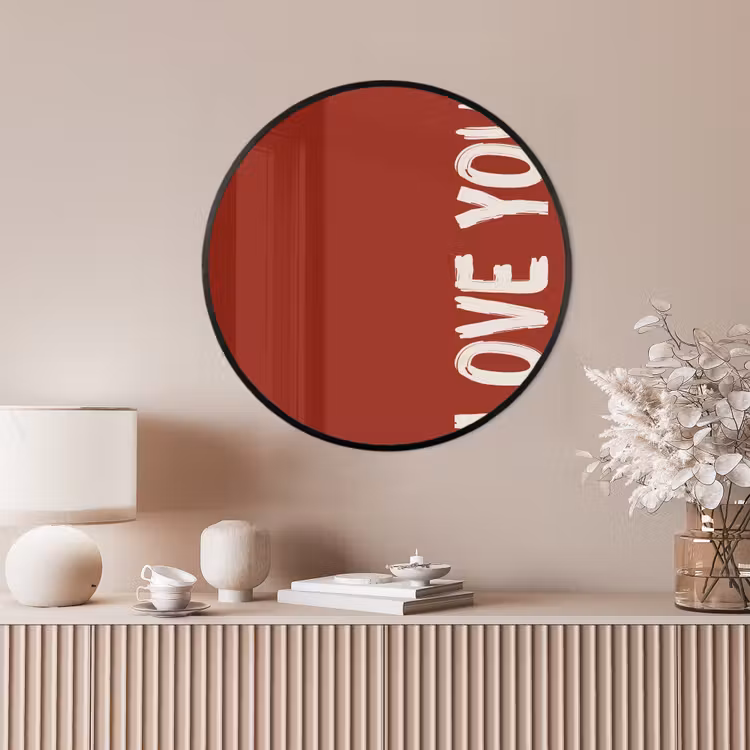 Ronde fotolijst - Schuin - Loveyou - Rood — 4
