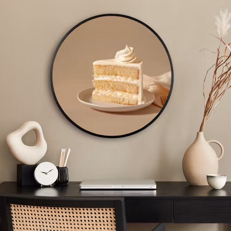 Ronde fotolijst - Vanilletaart - Cake - Romig — 2