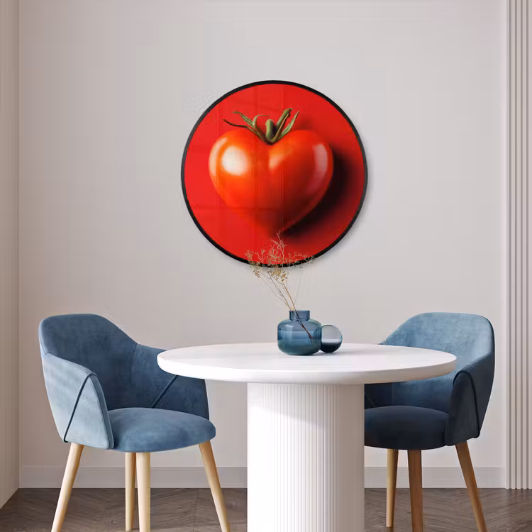 Ronde fotolijst - Tomaat - Rood - Hart — 3