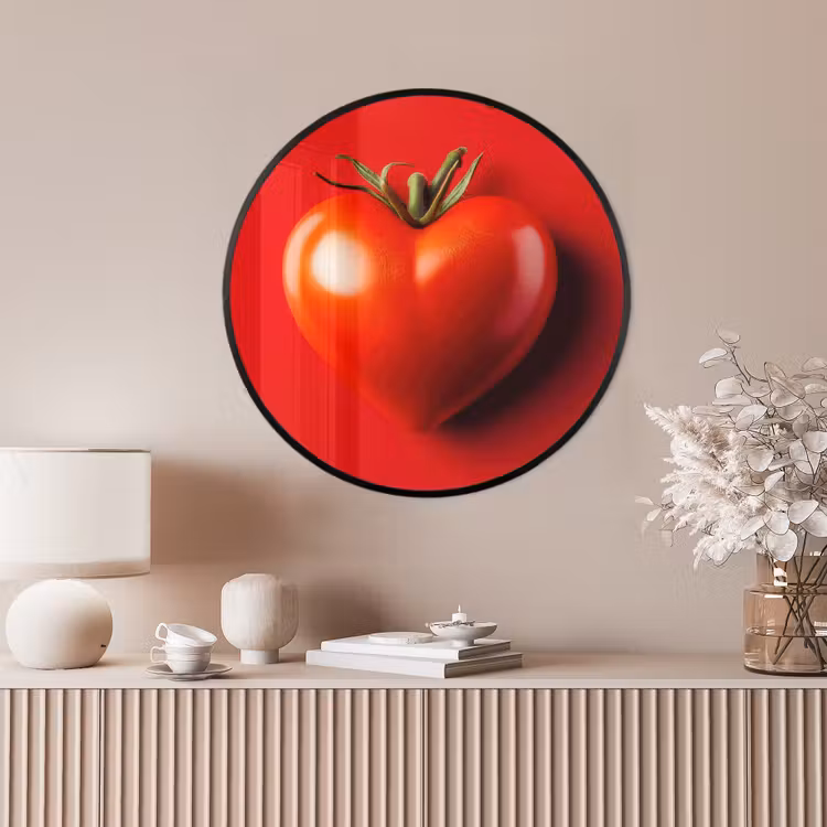Ronde fotolijst - Tomaat - Rood - Hart — 4