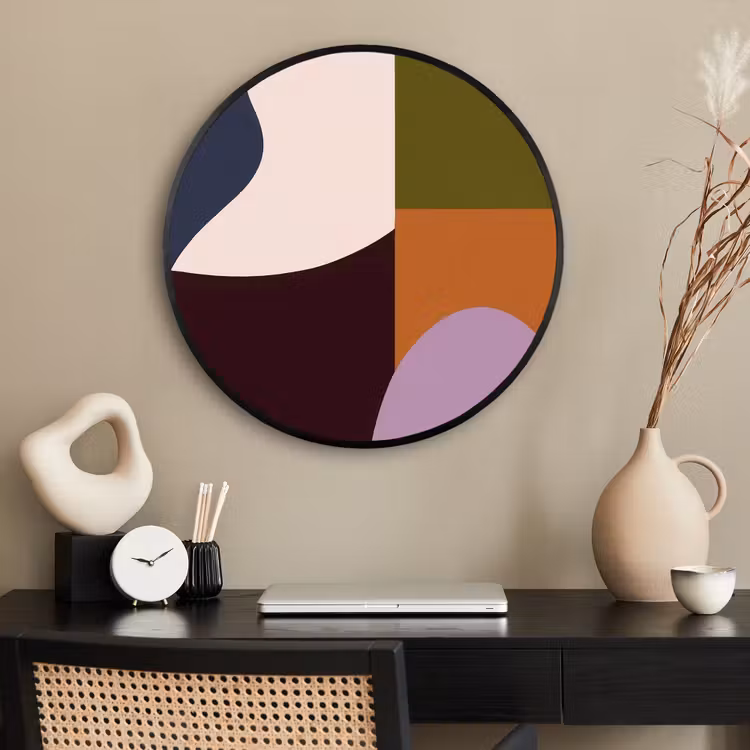Ronde fotolijst - Vormen - Abstract - Kleuren - Vierkant — 2