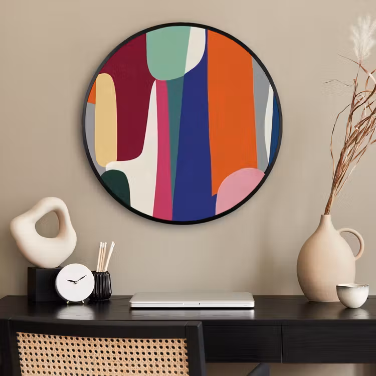 Ronde fotolijst - Vormen - Ritmisch - Kleuren - Abstract — 2