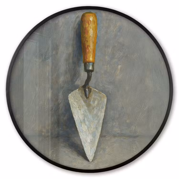 Ronde fotolijst - Troffel - Verf - Gereedschap — 1