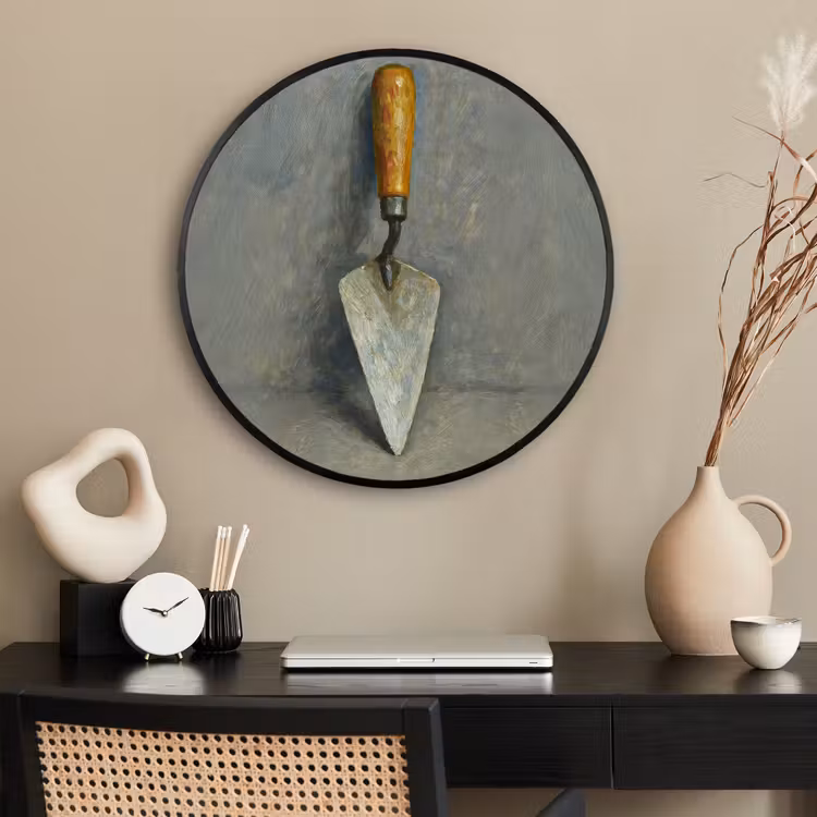 Ronde fotolijst - Troffel - Verf - Gereedschap — 2
