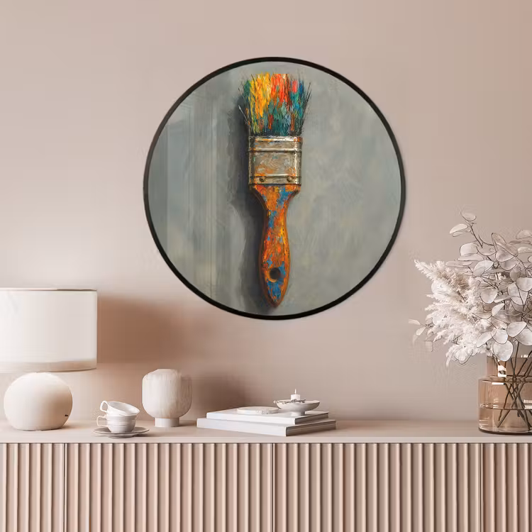 Ronde fotolijst - Verf - Kwast - Schilderij — 4