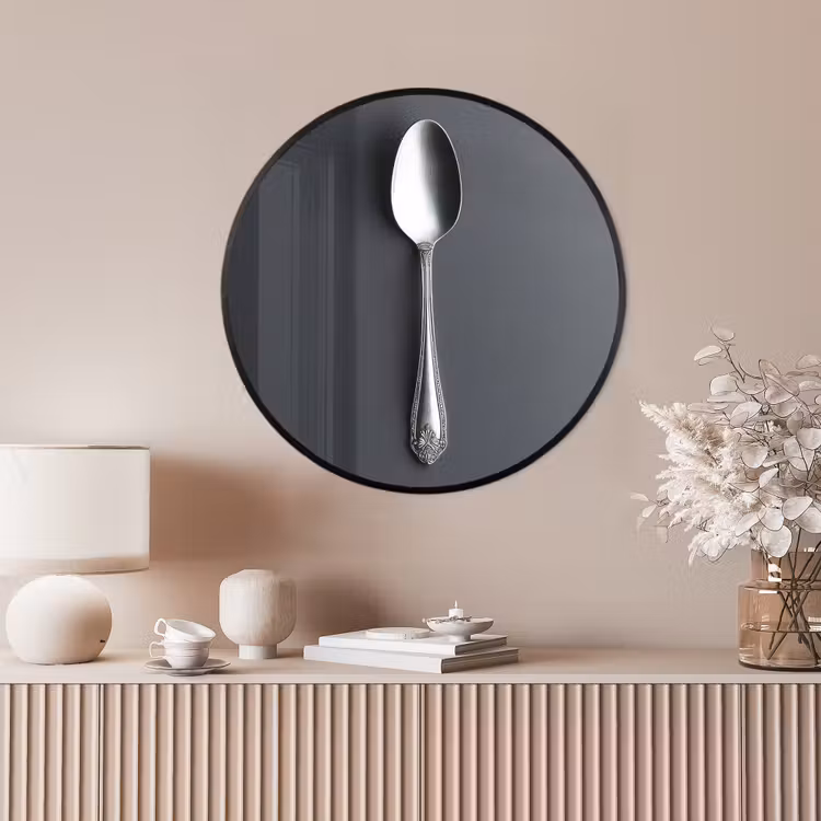 Ronde fotolijst - Zilver - Metaal - Lepel — 4