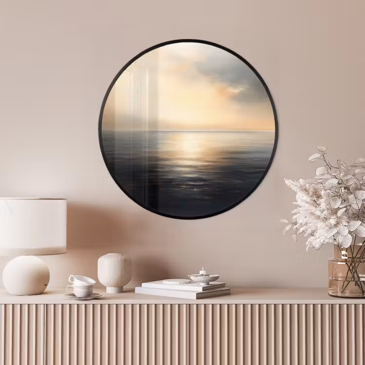 Ronde fotolijst - Zon - Horizon - Zee — 4