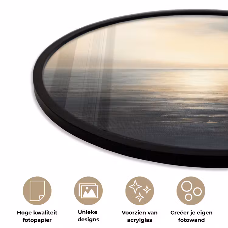 Ronde fotolijst - Zon - Horizon - Zee — 5