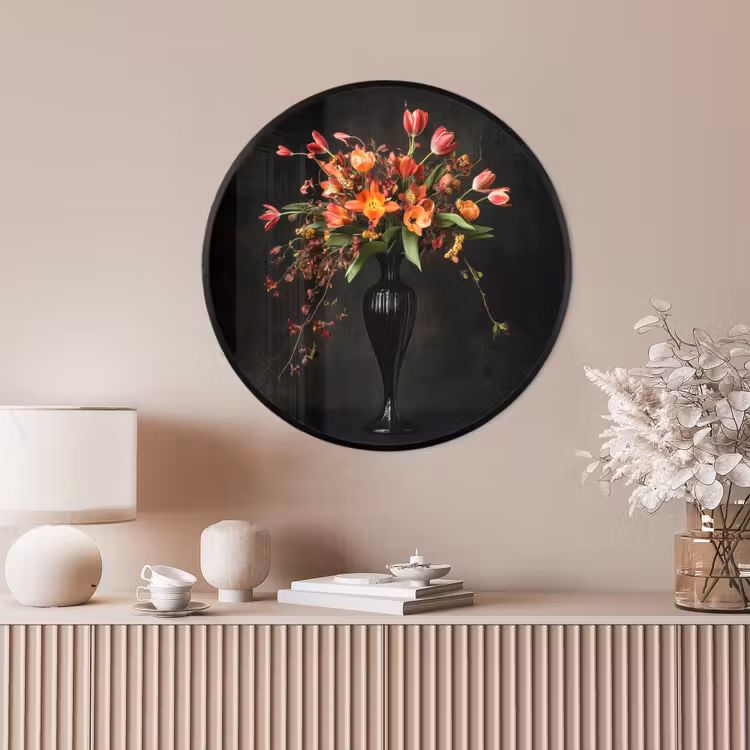 Ronde fotolijst - Sierlijk - Boeket - Vaas — 4