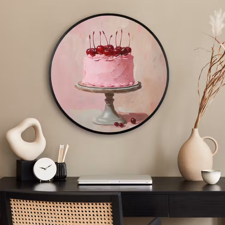 Ronde fotolijst - Taart - Pink - Cherry — 2