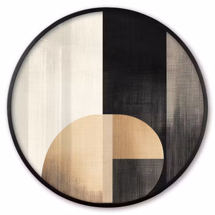 Ronde fotolijst - Vormen - Modern - Zwart — 1