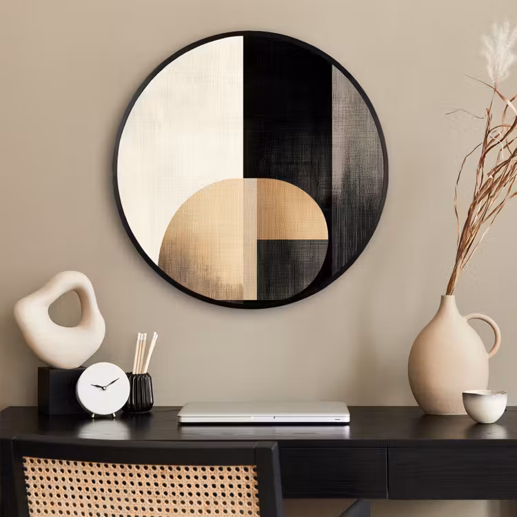 Ronde fotolijst - Vormen - Modern - Zwart — 2