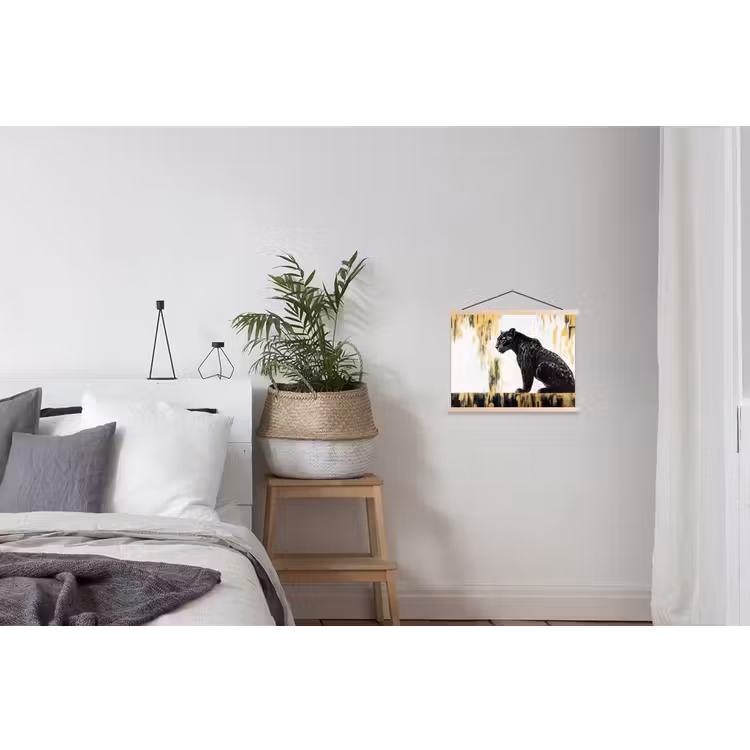Schoolplaat - Panter - Zwart - Abstract - Goud — 2