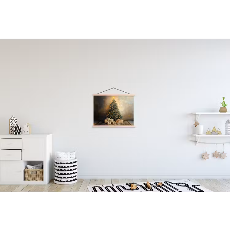 Schoolplaat - Kerstboom - Cadeaus - Goud — 3