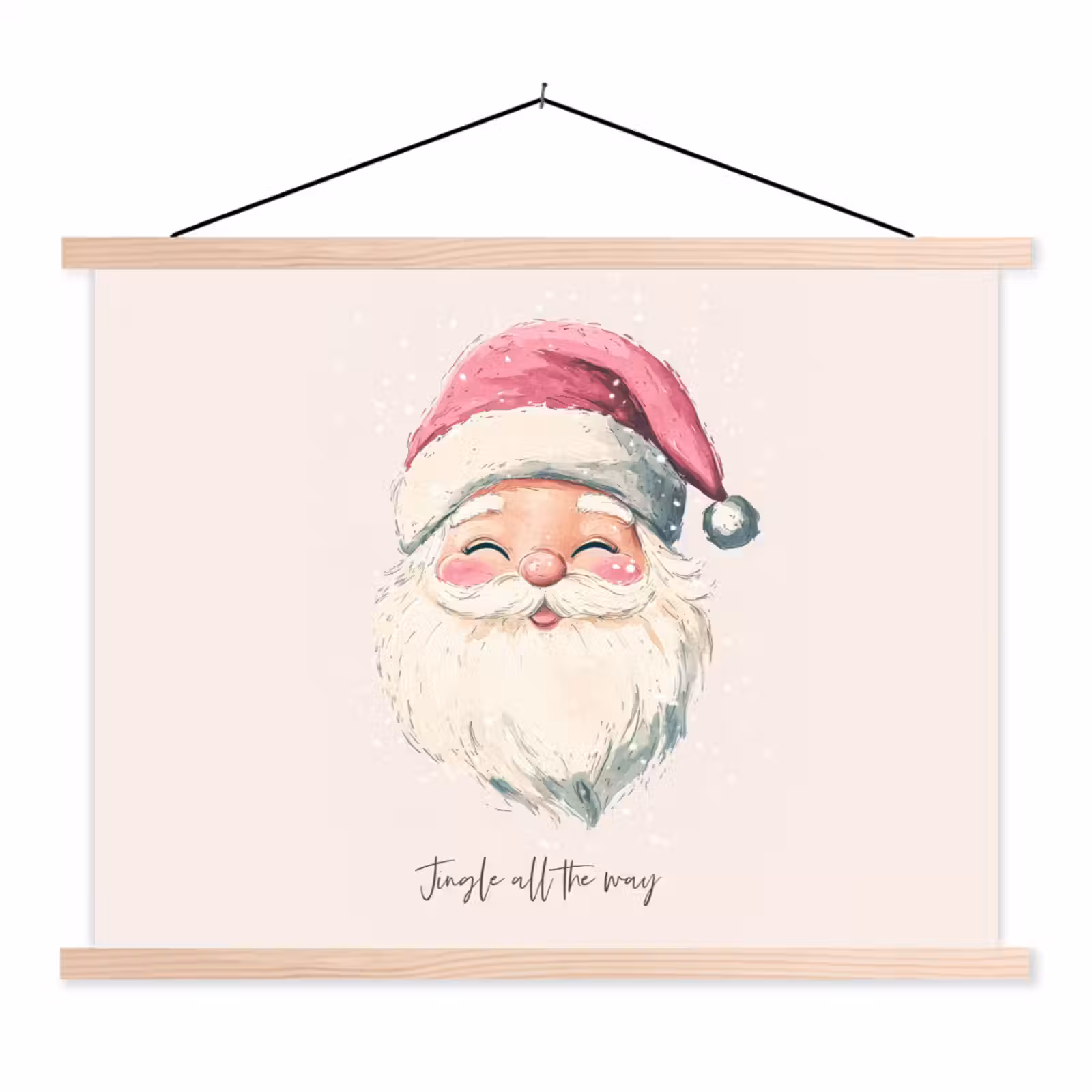 Schoolplaat - Kerstman - Kerst - Quote - Beige — 1
