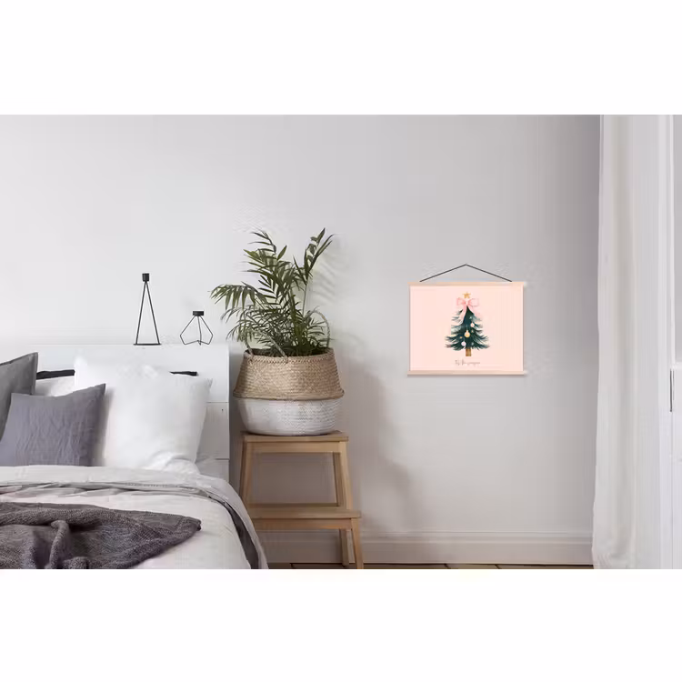 Schoolplaat - Christmas Season - Kerst - Kerstboom - Roze — 2