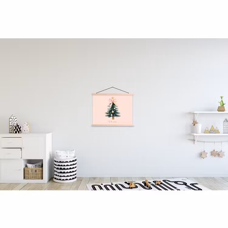 Schoolplaat - Christmas Season - Kerst - Kerstboom - Roze — 3