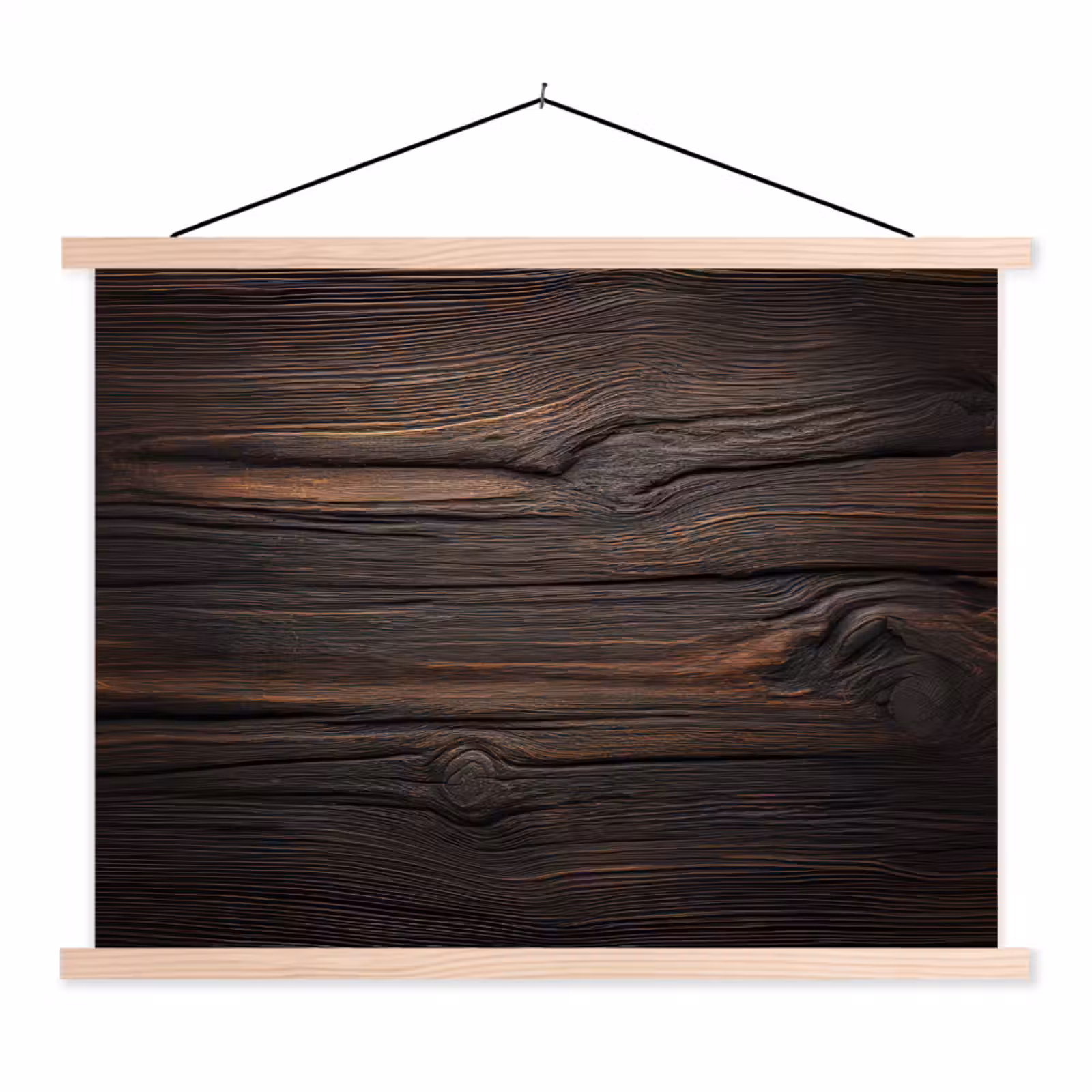 Schoolplaat - Hout - Grillige nerven — 1