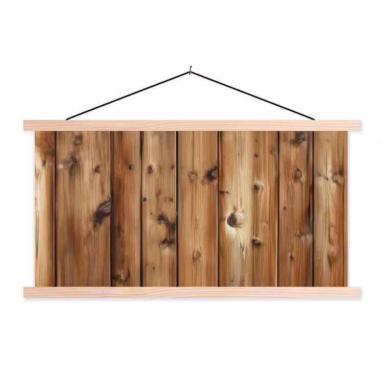 Schoolplaat - Hout - Planken - Bruin — 1