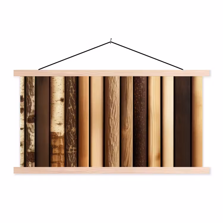Schoolplaat - Hout - Planken - Natuurlijk — 1