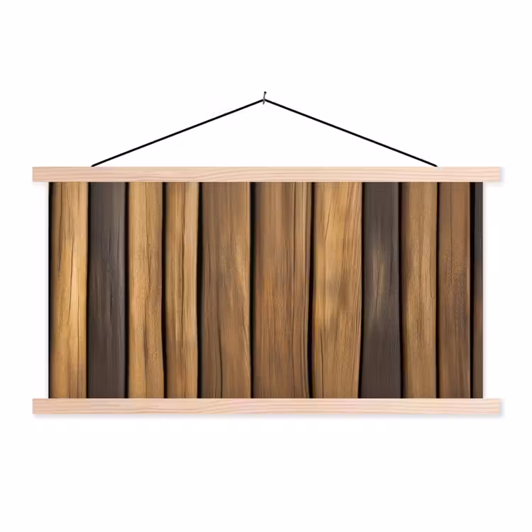 Schoolplaat - Hout - Planken - Natuurtinten — 1