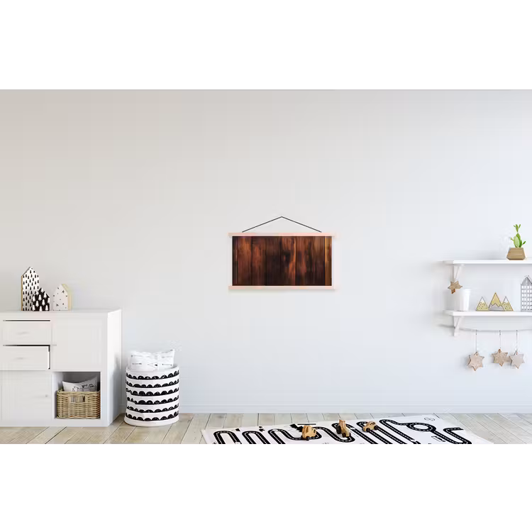 Schoolplaat - Hout - Planken - Vintage - Donkerbruin — 3