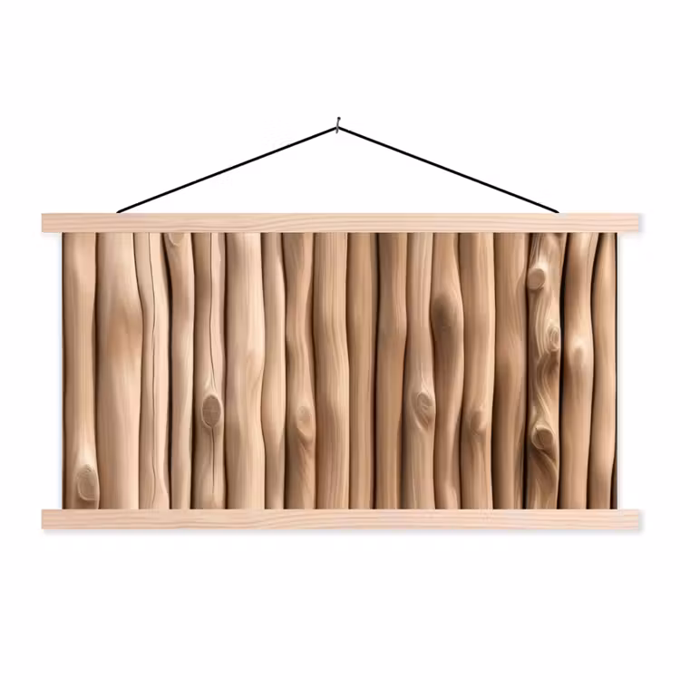 Schoolplaat - Hout - Stam - Lichtbruin — 1