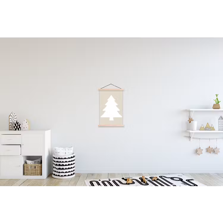 Schoolplaat - Japandi - Kerstboom - Beige - Kerstversiering — 3