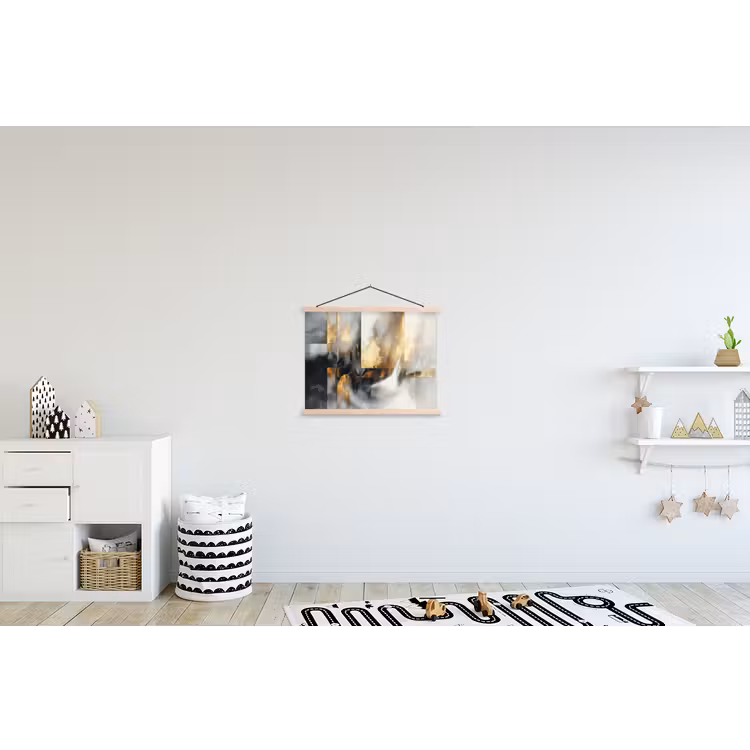 Schoolplaat - Kunst - Goud - Zilver - Abstract — 3