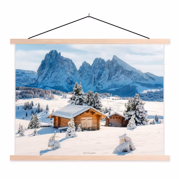 Schoolplaat - Landschap - Winter - Sneeuw — 1