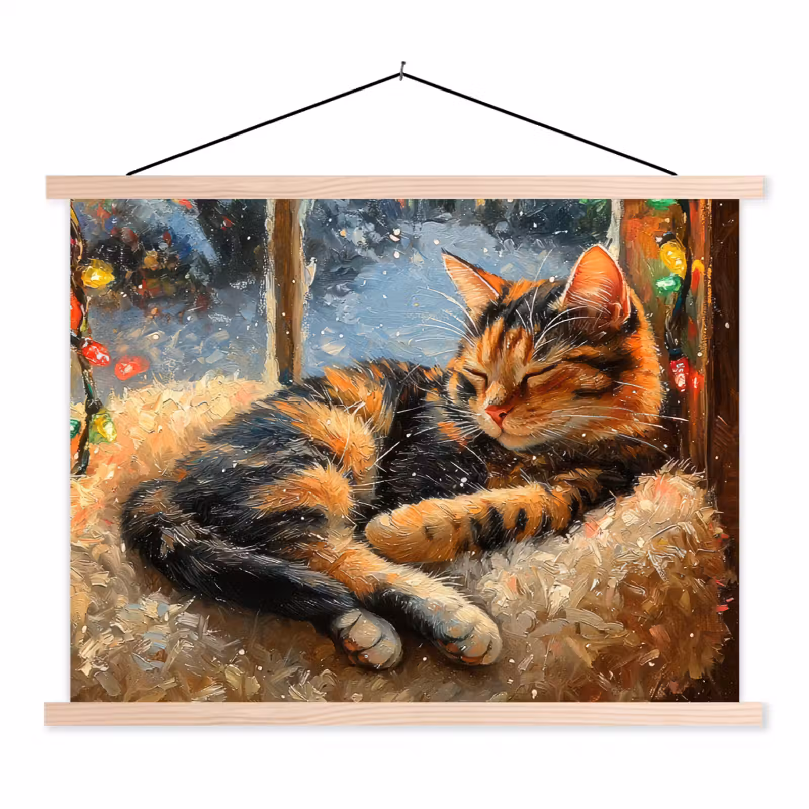 Schoolplaat - Kat - Kerst - Winter - Dier — 1