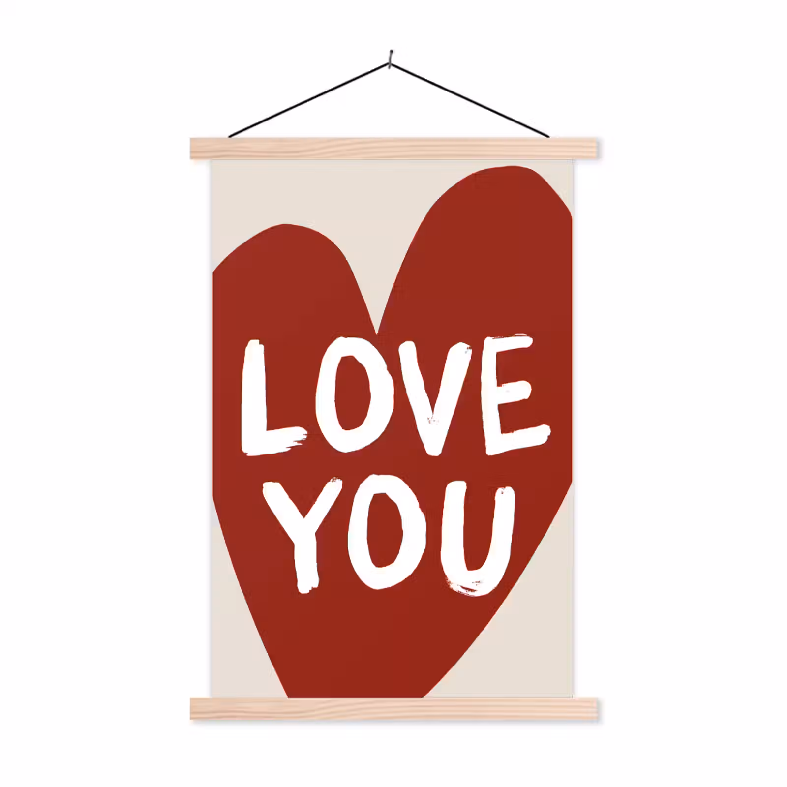 Schoolplaat - Loveyou - Hart - Rood — 1