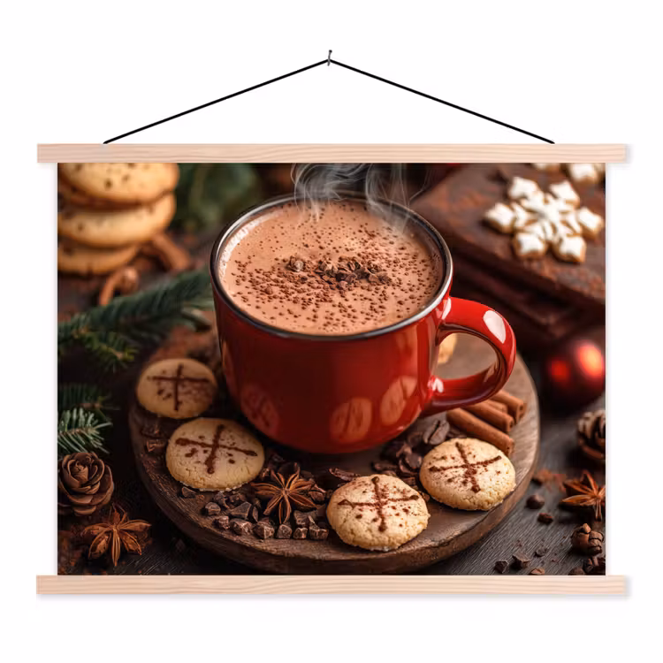 Schoolplaat - Chocolademelk - Mok - Winter - Kerst - Gezelligheid — 1