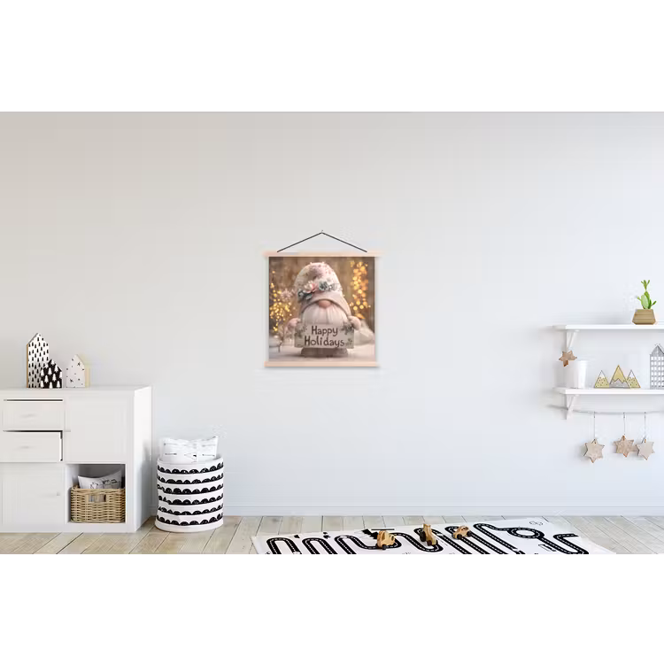 Schoolplaat - Kerst - Gnome - Bord - Kleurrijk — 3