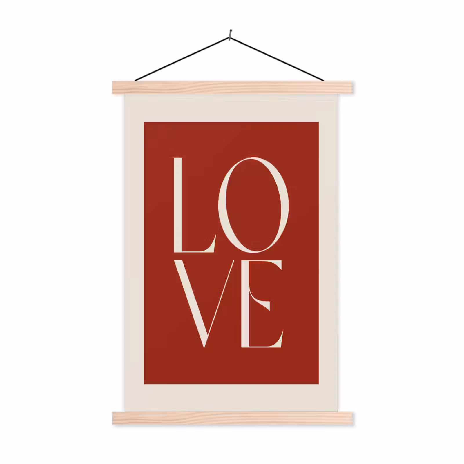 Schoolplaat - Love - Rood - Minimalistisch — 1