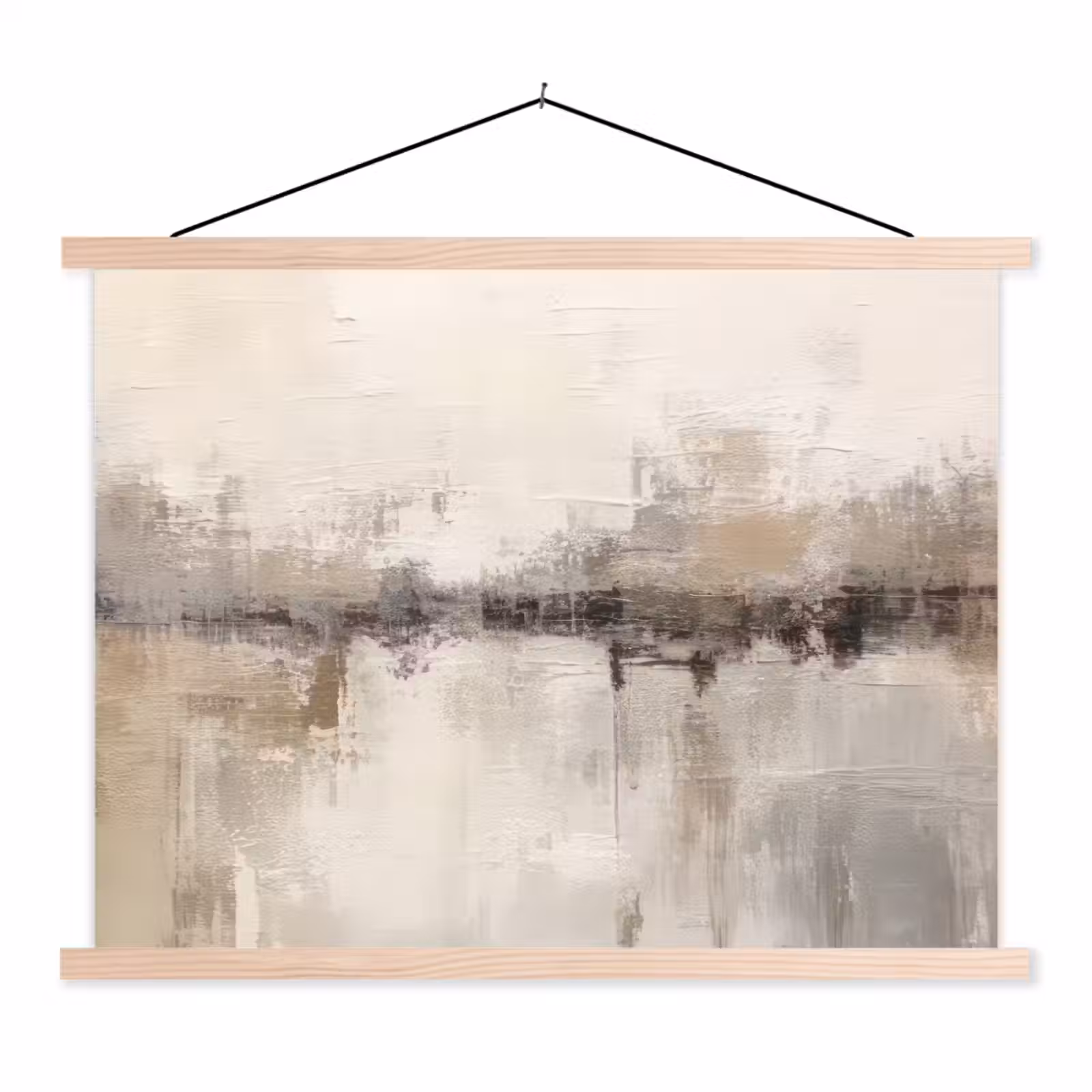 Schoolplaat - Moderne kunst - Abstract - Beige — 1