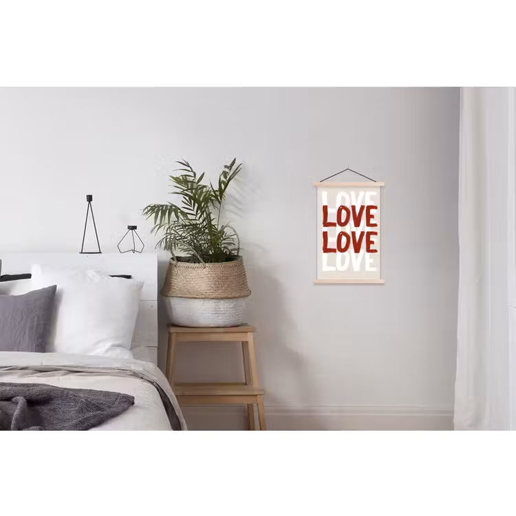 Schoolplaat - Love - Rood - Tekst — 2