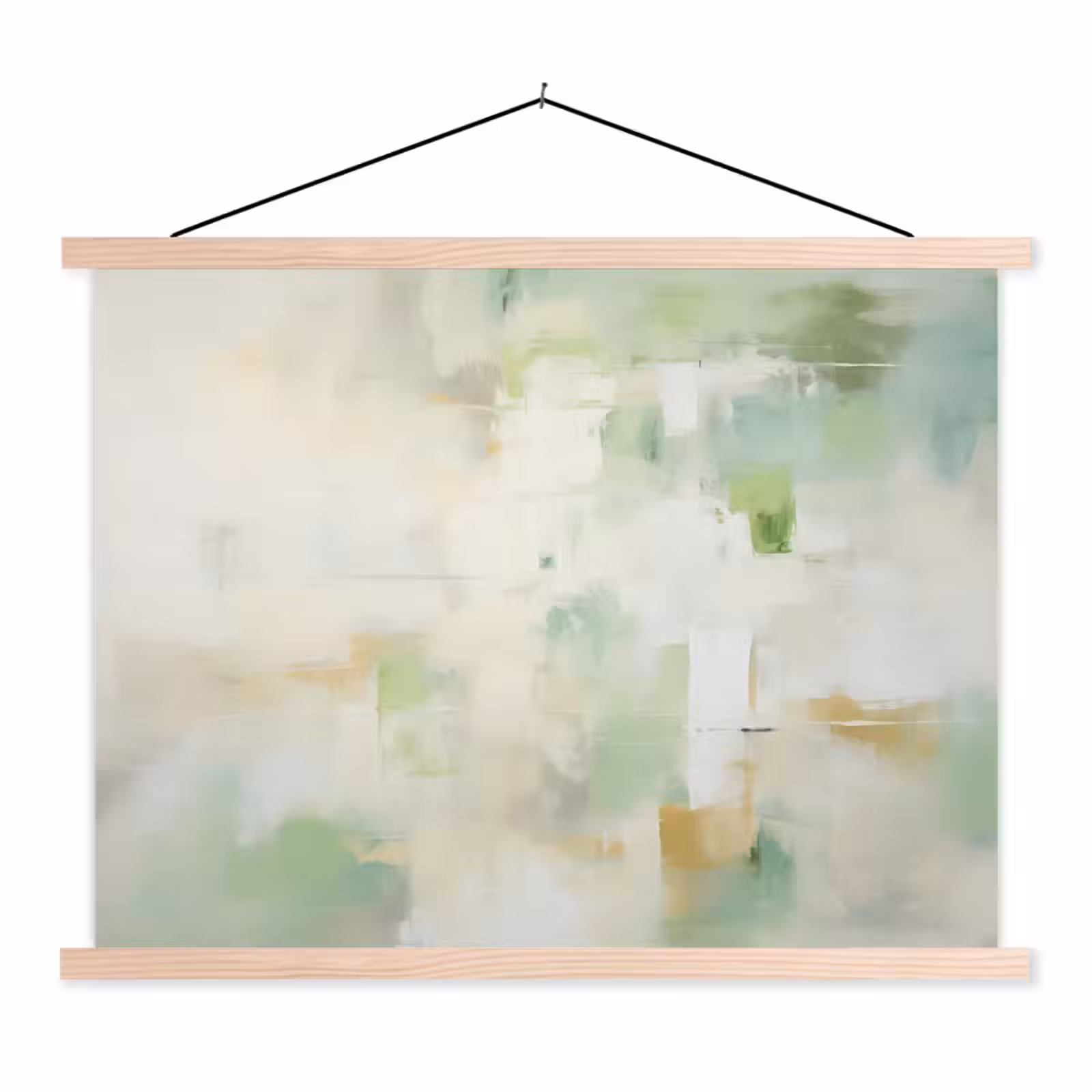 Schoolplaat - Abstract - Kunst - Wit - Groen - Modern — 1