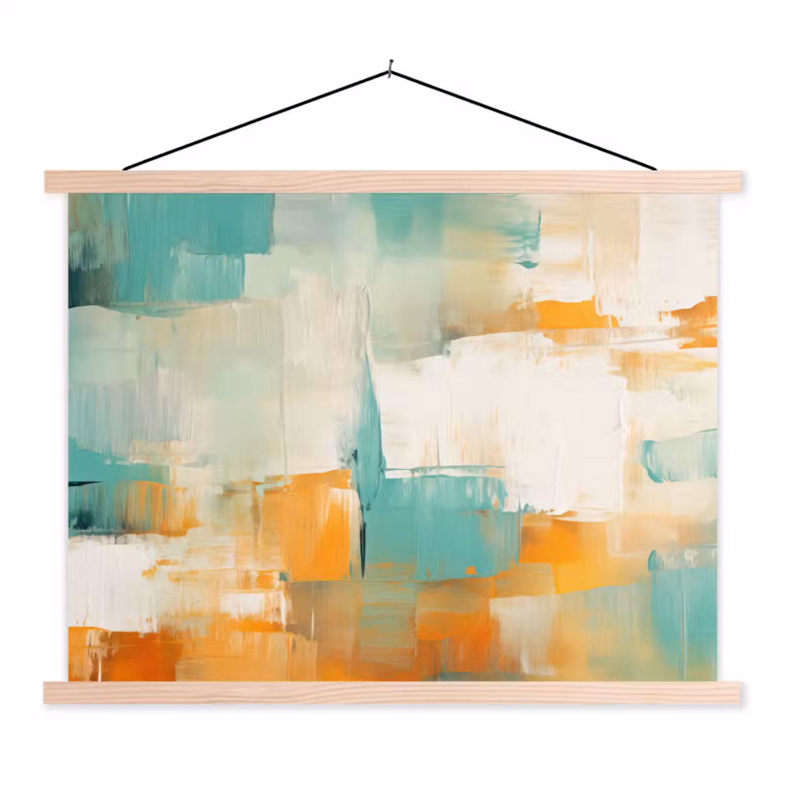 Schoolplaat - Kunst - Abstract - Blauw - Wit — 1