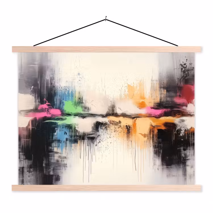 Schoolplaat - Abstract - Kleurexplosie - Landschap — 1