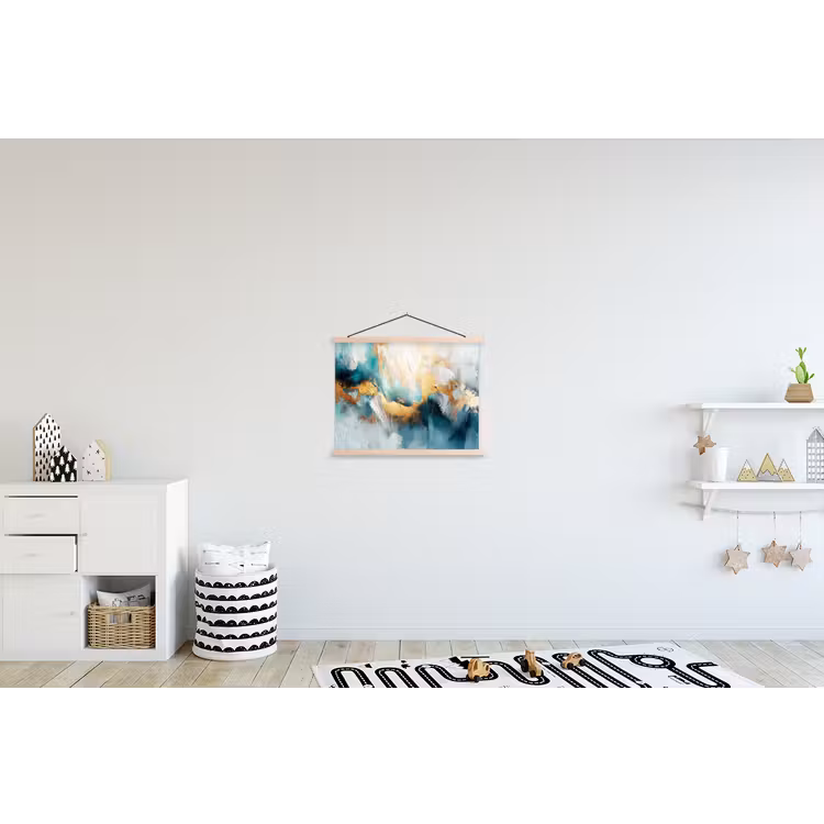 Schoolplaat - Abstract - Kunst - Gold - Blauw — 3