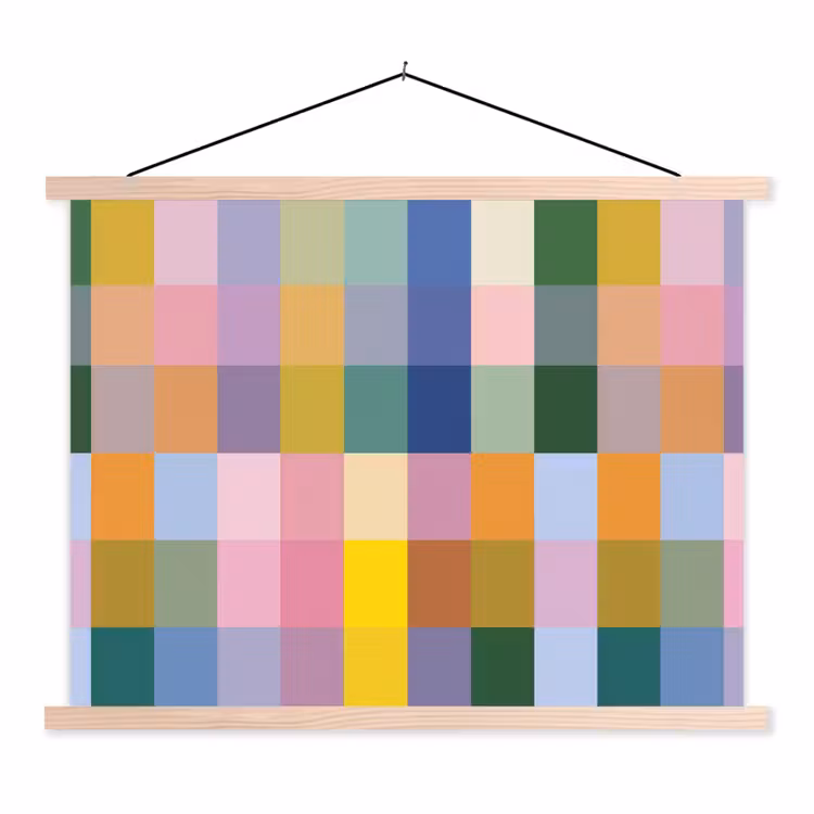 Schoolplaat - Blokken - Vierkant - Patroon - Gekleurd — 1