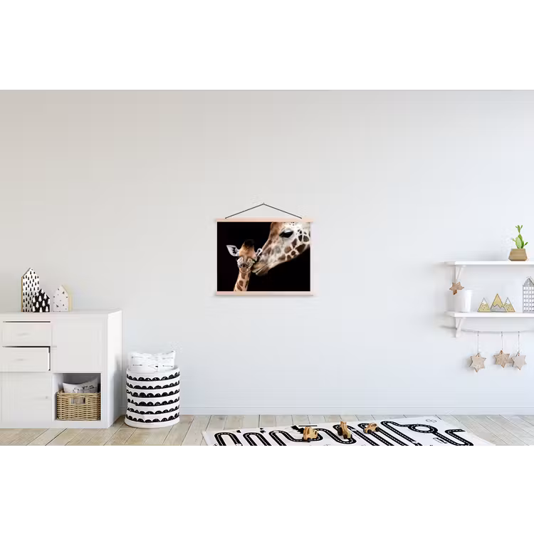 Schoolplaat - Giraffe - Dieren - Zwart - Portret - Dieren — 3