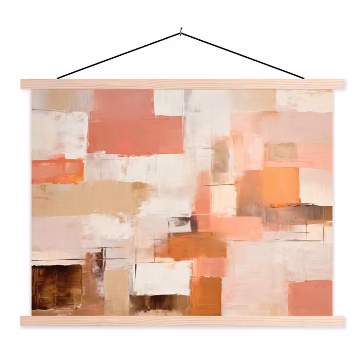 Schoolplaat - Kunst - Roze - Abstract — 1