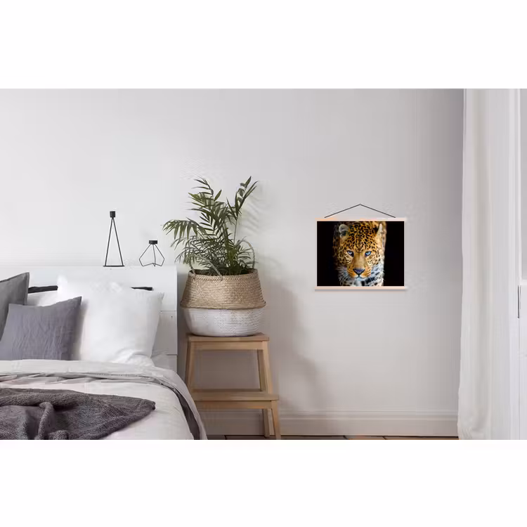 Schoolplaat - Luipaard - Dieren - Portret - Wilde dieren - Zwart — 2