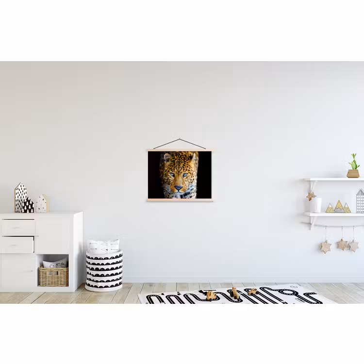 Schoolplaat - Luipaard - Dieren - Portret - Wilde dieren - Zwart — 3