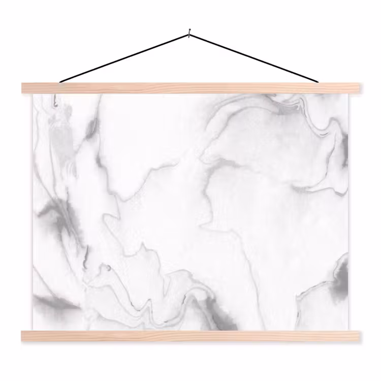 Schoolplaat - Marmer - Grijs - Wit - Abstract - Marmerlook — 1