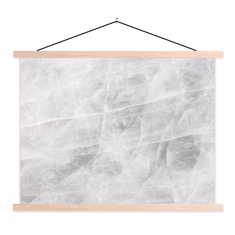 Schoolplaat - Marmer - Steen - Wit - Luxe - Marmerlook — 1