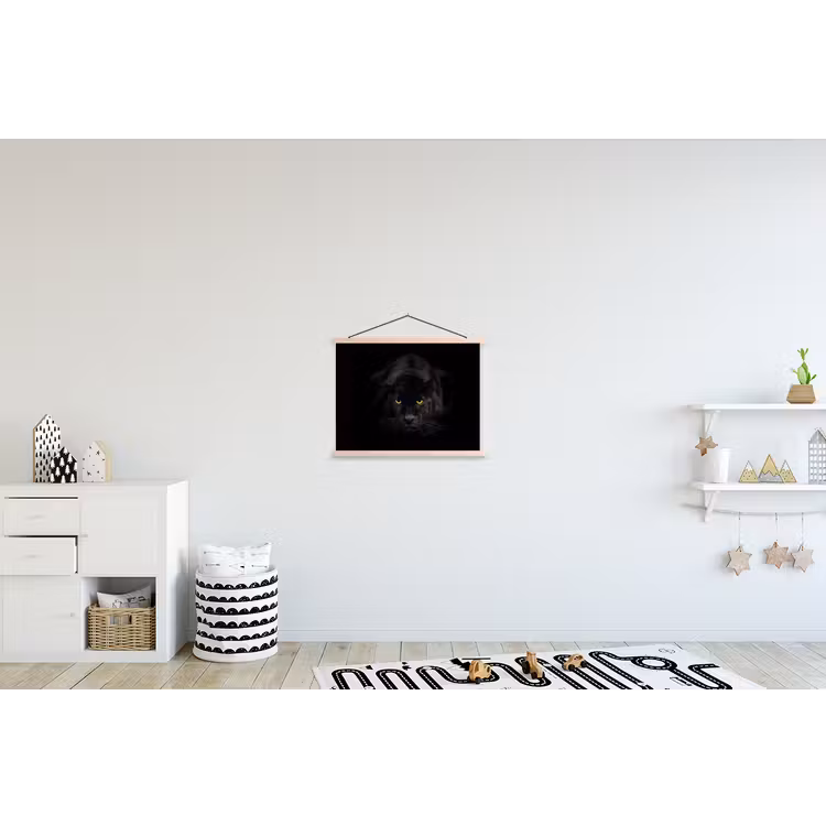 Schoolplaat - Panter - Dieren - Zwart - Ogen — 3