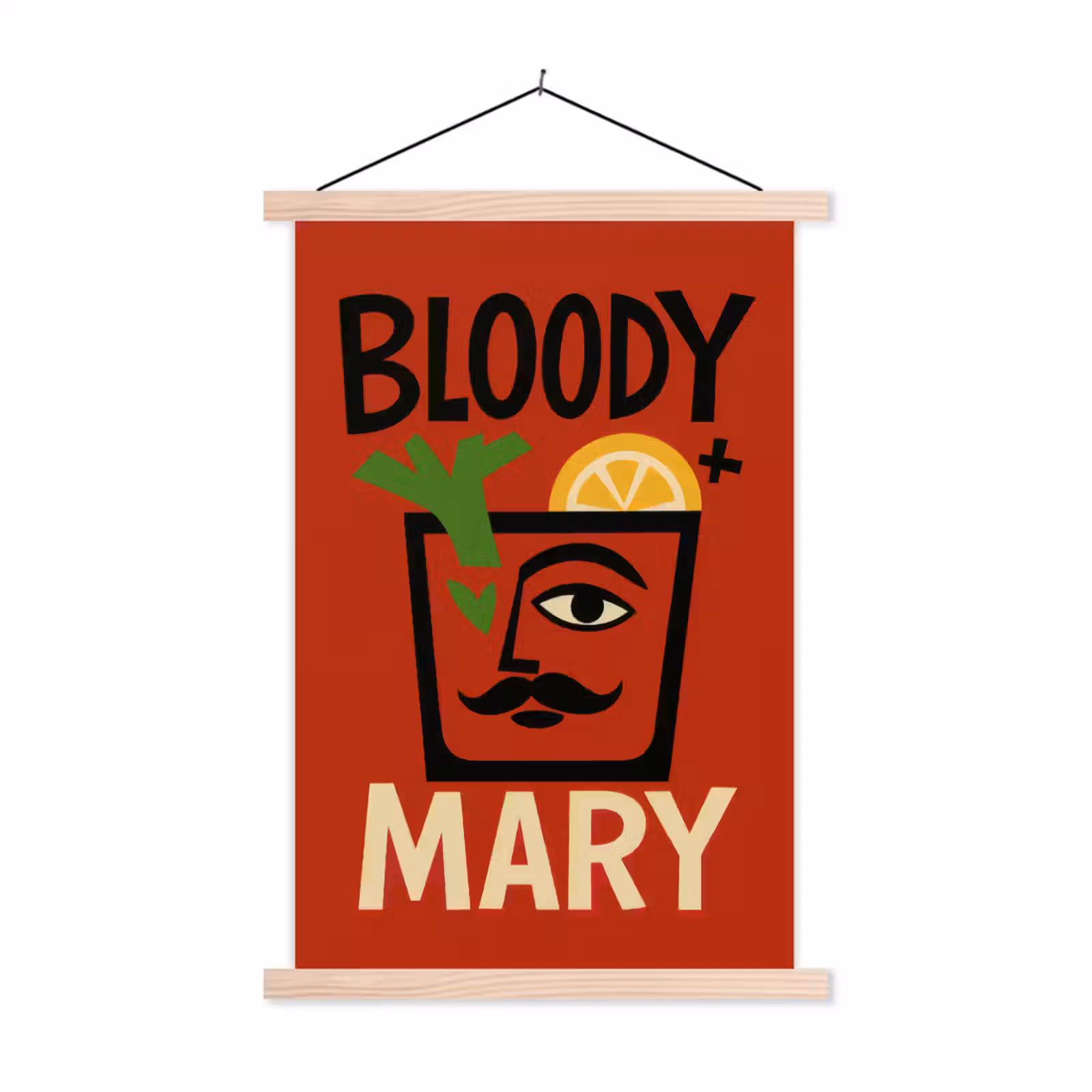 Schoolplaat - Cocktail - Art - Rood — 1